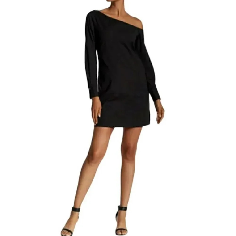 NWT Theory Ulrika One Shoulder Dress long sleeves